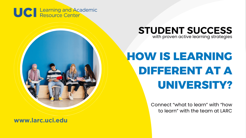How is learning different at a university?