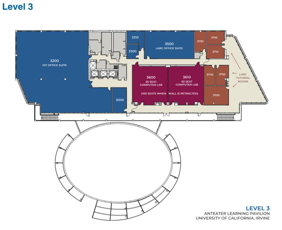 3rd floor room layout of ALP
